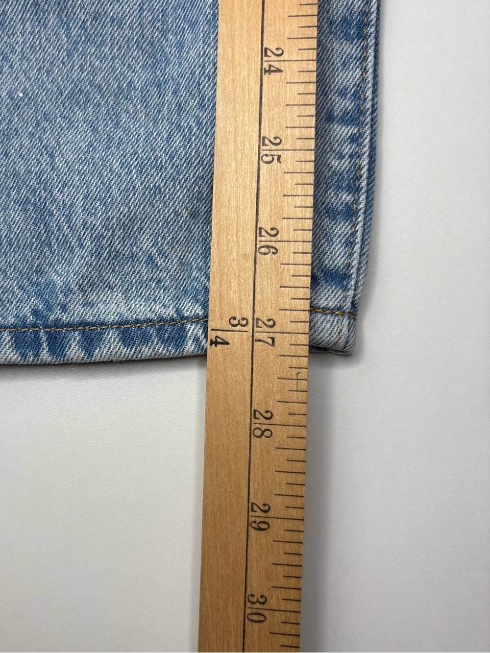 Wrangler Wild West High Rise Straight Jeans 603 Light Wash 27x28 - Picture 15 of 15